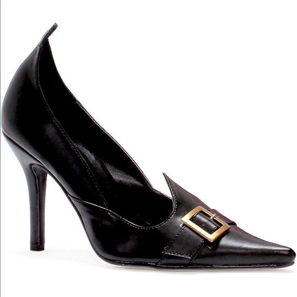 Ellie E-371 Witchy black patent pump 8
